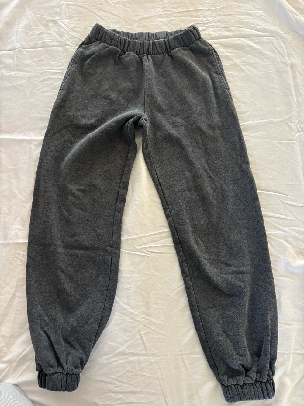 Brandy Melville Dark Gray Cuffed Sweatpants